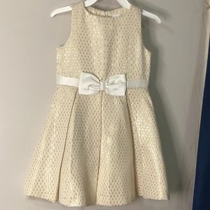 Gymboree Gold Holiday Dress & Sweater